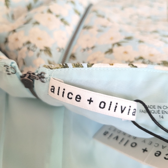 ALICE + OLVIA Tayla Floral Structured Sleeveless Mini Dress - Picture 11 of 12